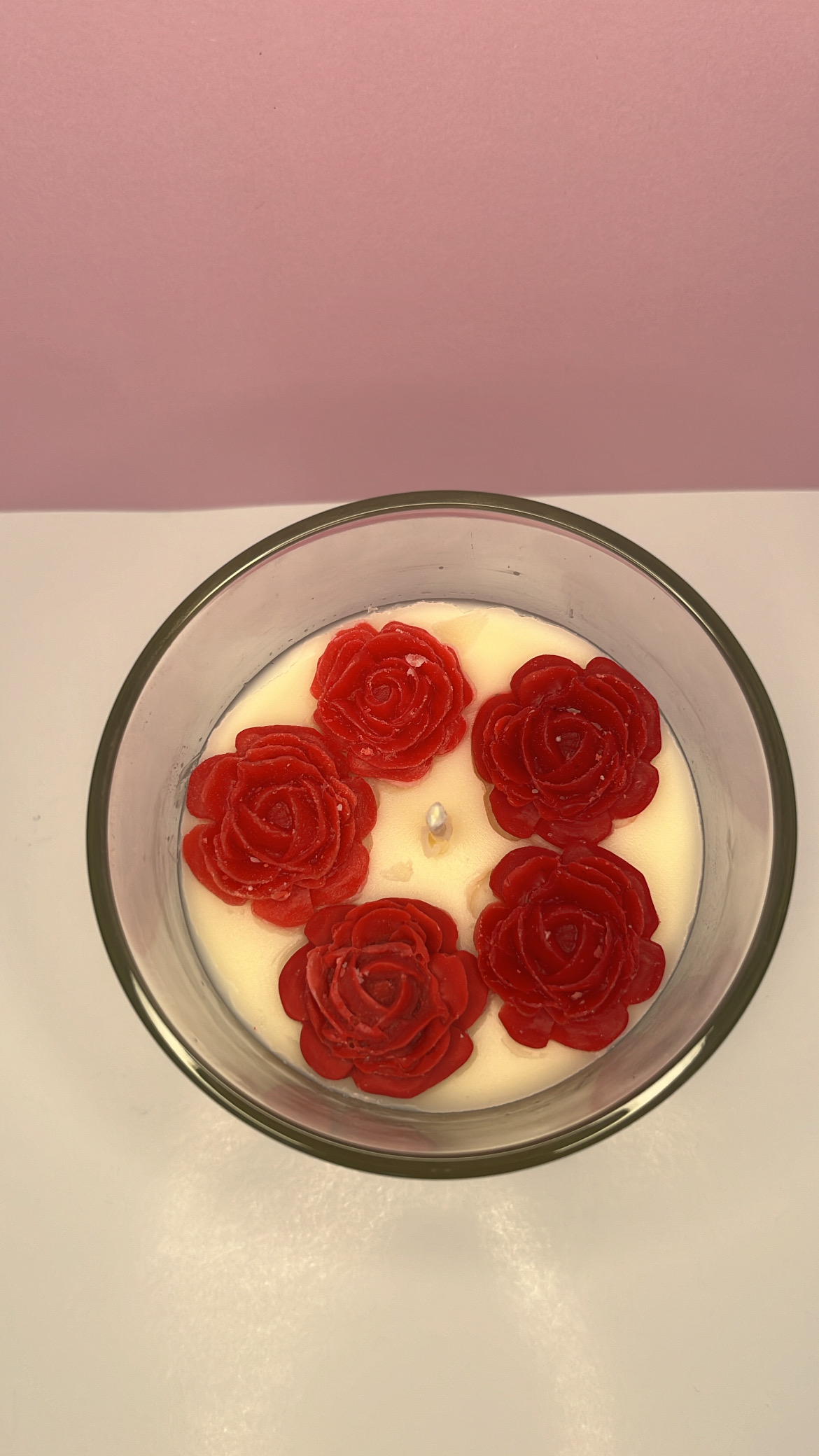 Bougie Fêtes des Mères : Roses Rouge – Image 3