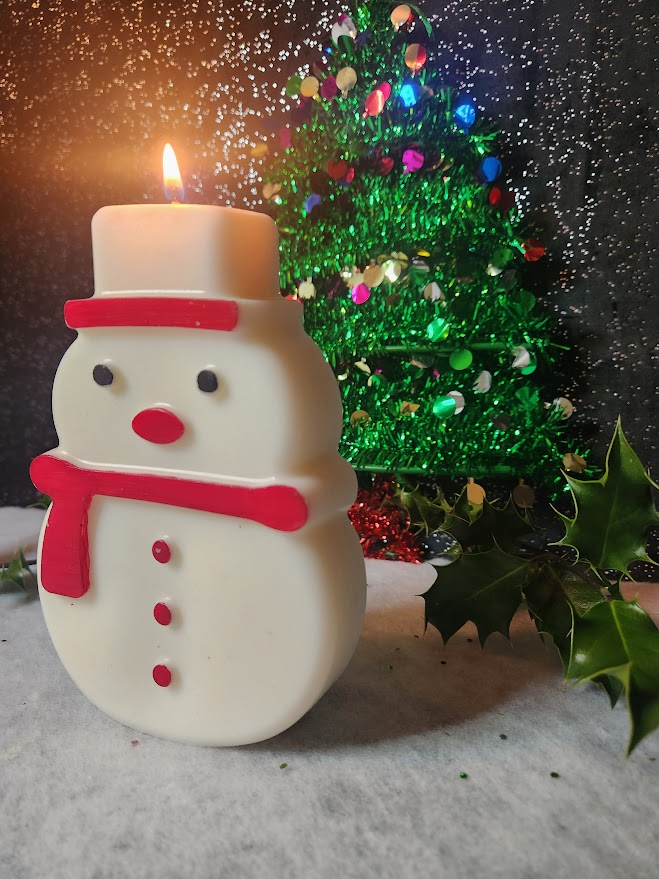 Bougie bonhomme de neige – Image 5