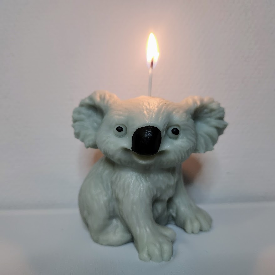 Bougie koala en cire végétale