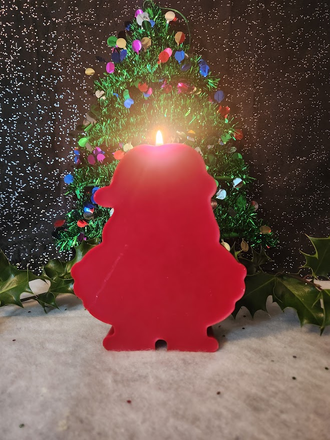 Bougie père noël artisanale Bougie pére noel