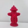 Cadeau original la bougie borne incendie rouge 10 cm