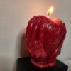 Bougie cœur mains Saint Valentin insolite - Thumbnail Image 3