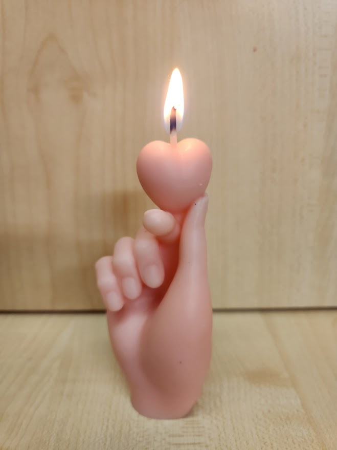 Bougie saint valentin cadeau original 8 cm