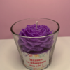 Bougie Fête des Mères : Grande Rose Violette - Thumbnail Image 2