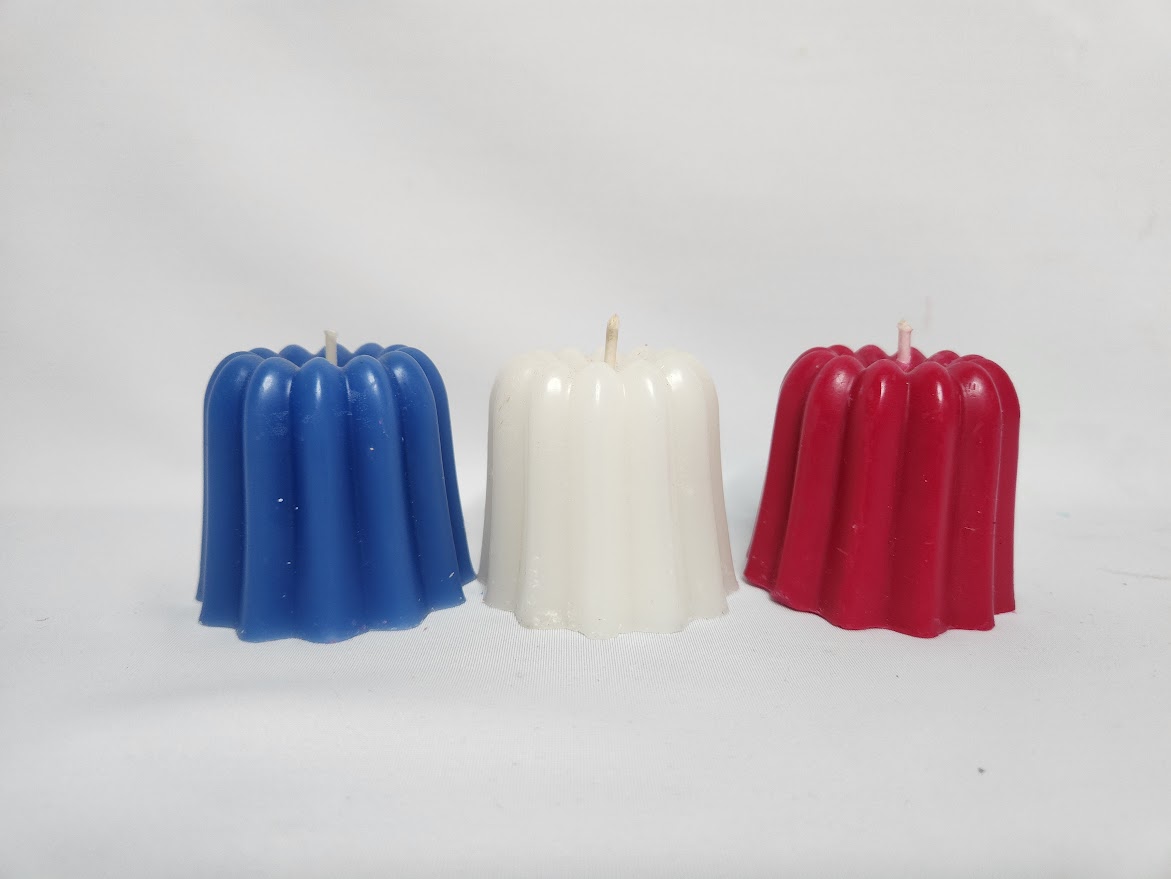 Bougies canelés bleu blanc rouge – Image 1
