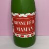 Bougie bouteille de Champagne Fête des Mères : Bonne Fête Maman - Thumbnail Image 2