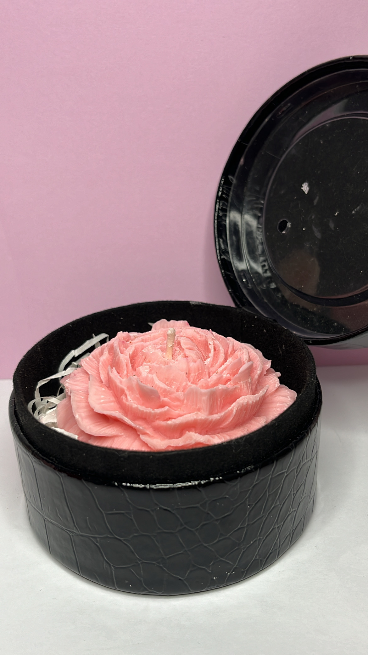 Bougie Fêtes des Mères : Camélia Rose pâle – Image 3