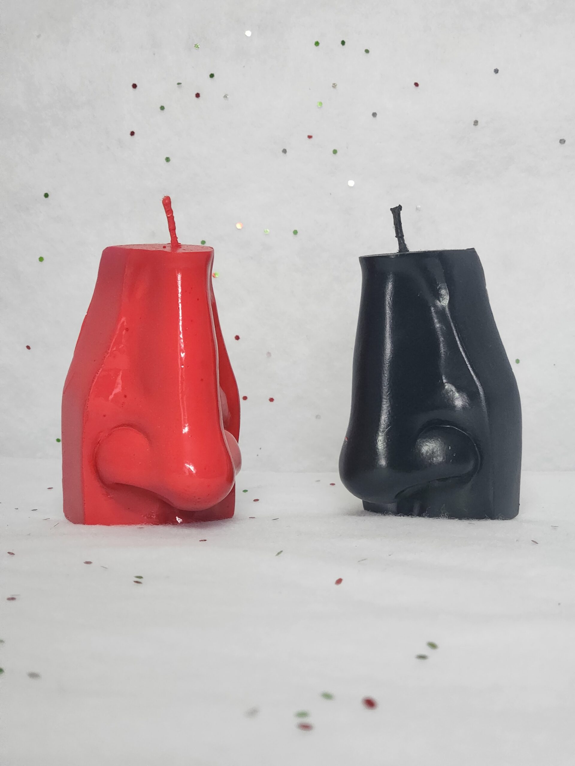 Bougie originale en forme de nez – décoration insolite et artisanale – Image 1