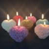 Bougies cœur Saint Valentin cadeau original - Thumbnail Image 1