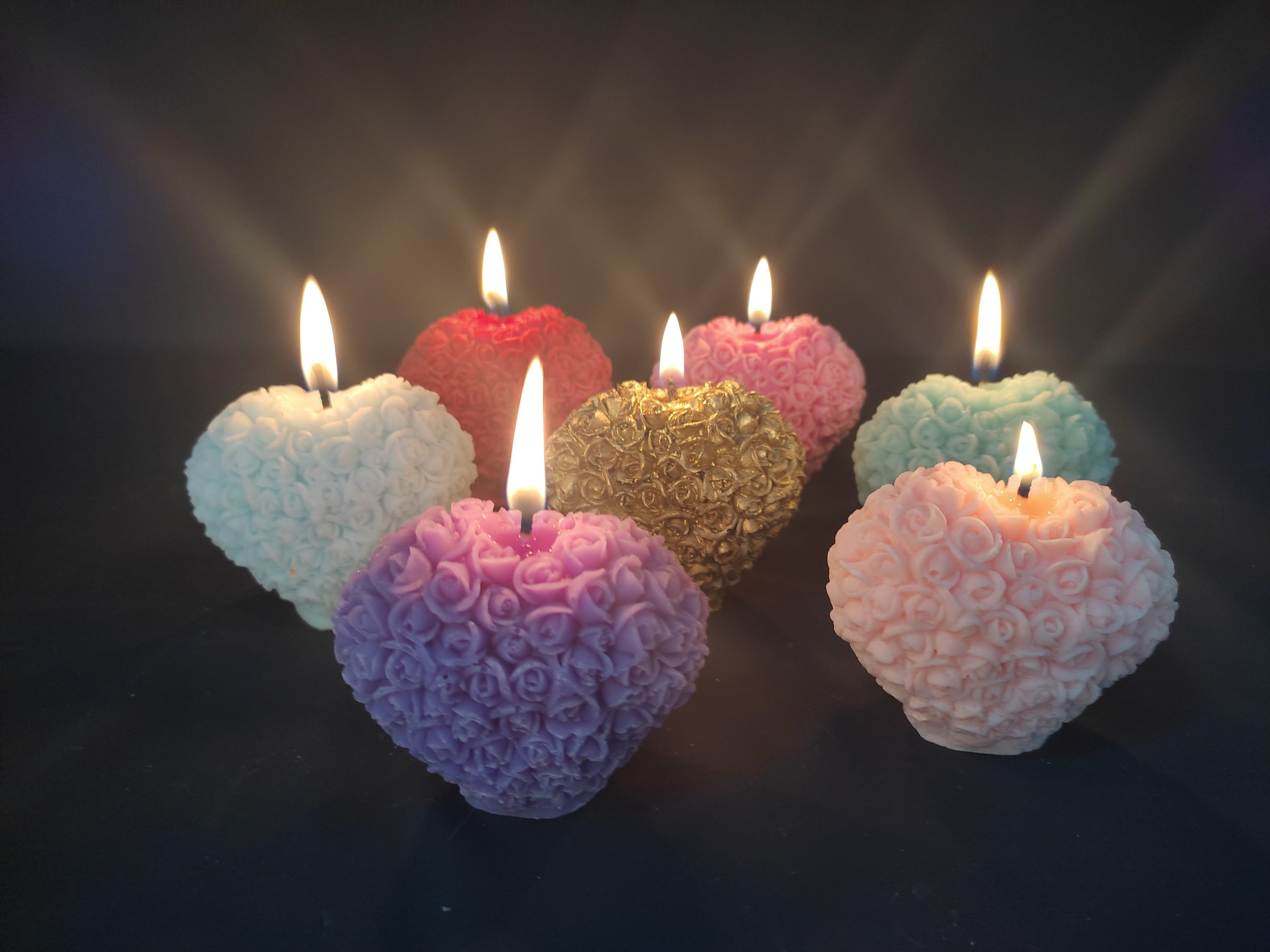 Bougies cœur Saint Valentin cadeau original – Image 1