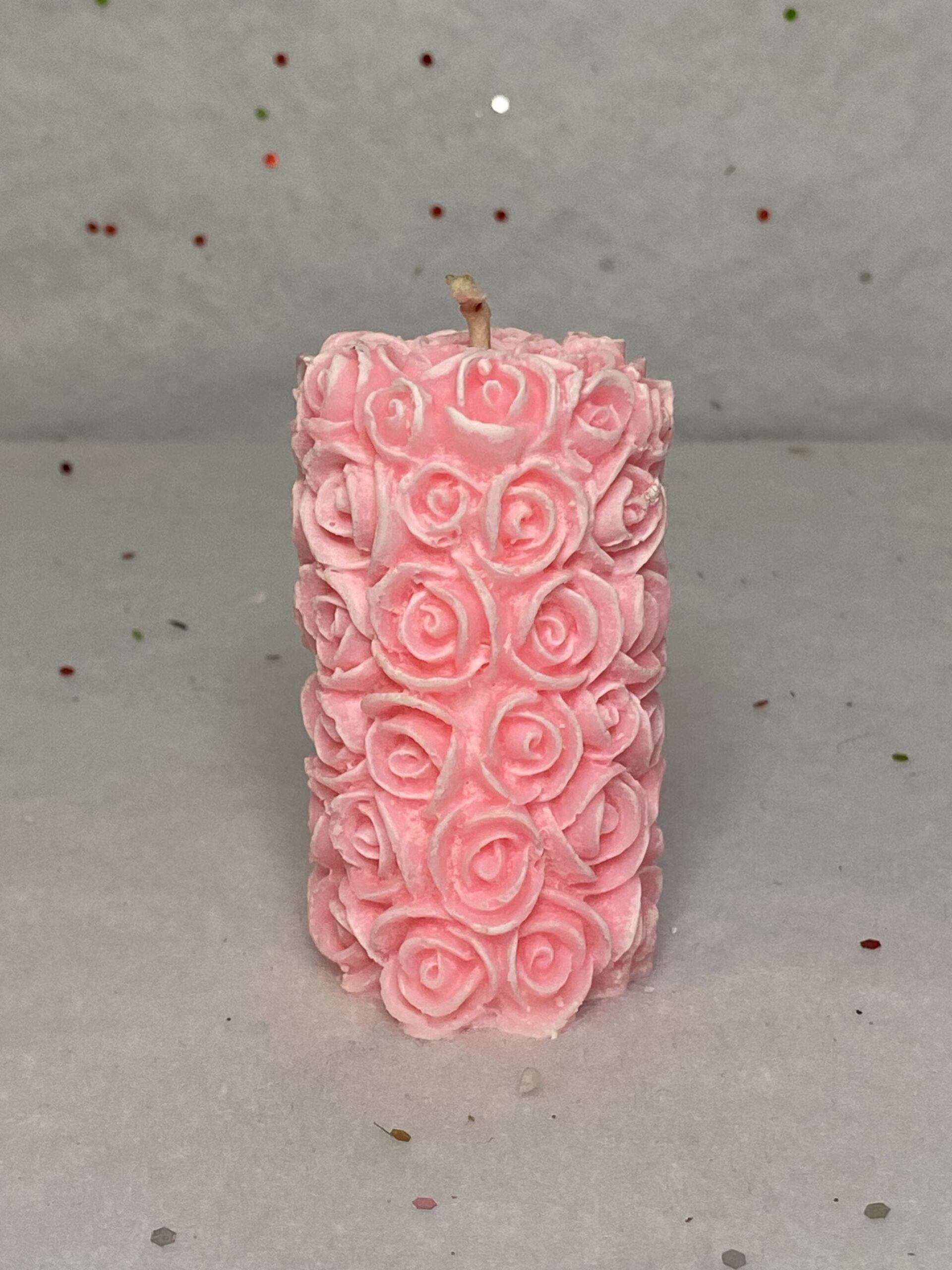 Bougie Colonne florale – Image 1