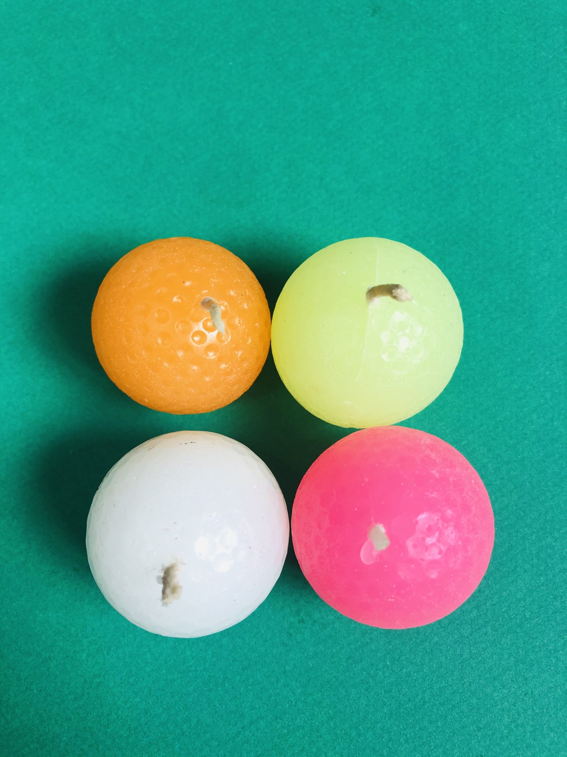Bougies balles de golf colorées (x4) – Image 2