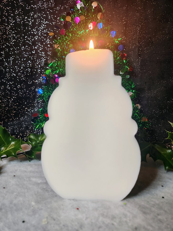 Bougie bonhomme de neige – Image 4