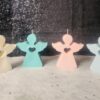 bougies anges de couleurs