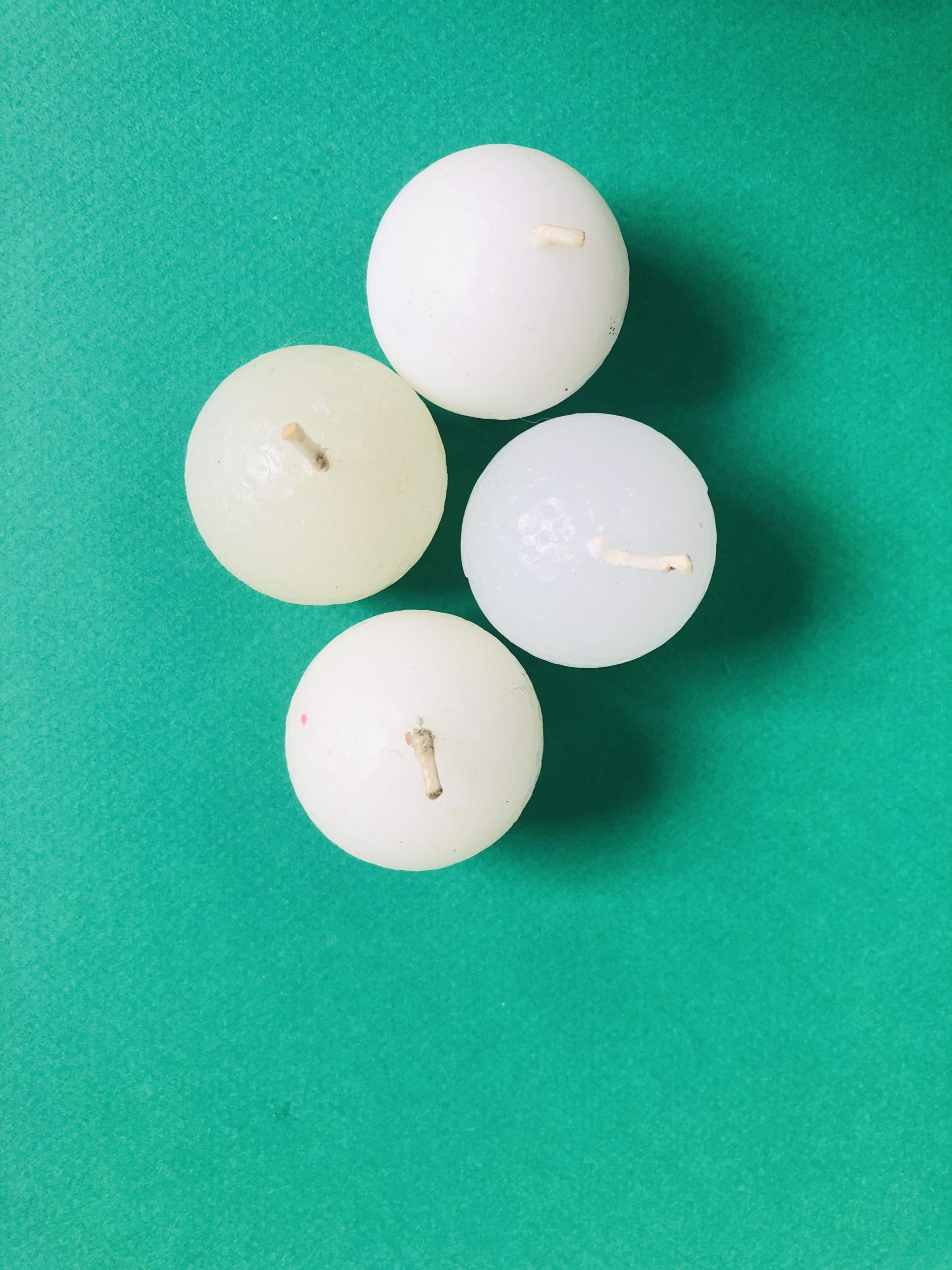 Bougies balles de golf blanches (x4) – Image 2